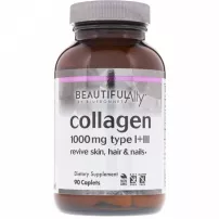Bluebonnet Nutrition Beautiful Ally Collagen Type I + III 1000 mg ĳ������ ������� "������� ���� I+III", 1000 ��