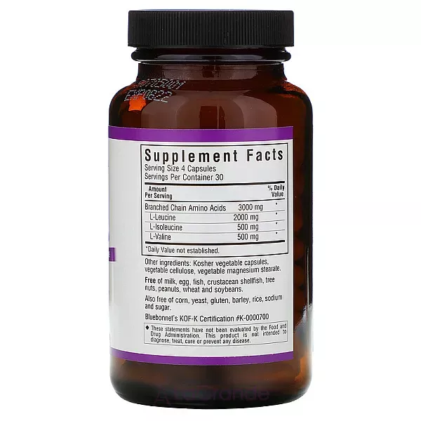 Bluebonnet Nutrition BCAAs 4:1:1 Ratio ����������� ������� 