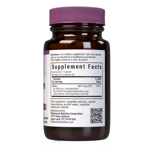Bluebonnet Nutrition Cellular Active Methylfolate 400 mcg ����������� ������� 