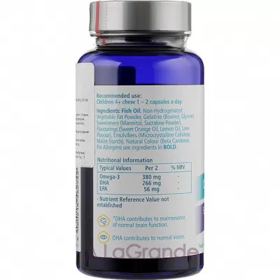 Bioglan SmartKids Brain Formula Omega-3 High DHA - 