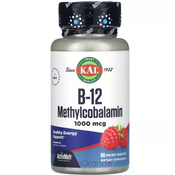 KAL B-12 Methylcobalamin 1000 mcg Raspberry ������� ������� 