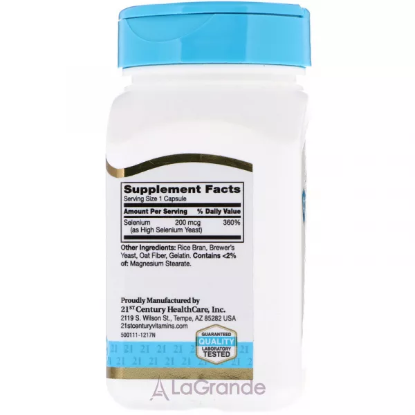 21st Century Selenium 200 mcg ����������� ������� 
