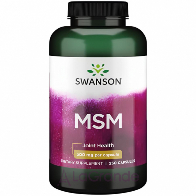 Swanson MSM 500mg Capsules ĳ  