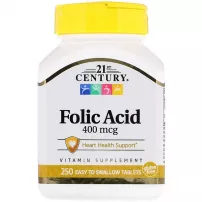 21st Century Folic Acid 400 mcg ����������� ������� "�������� �������", 400 ���