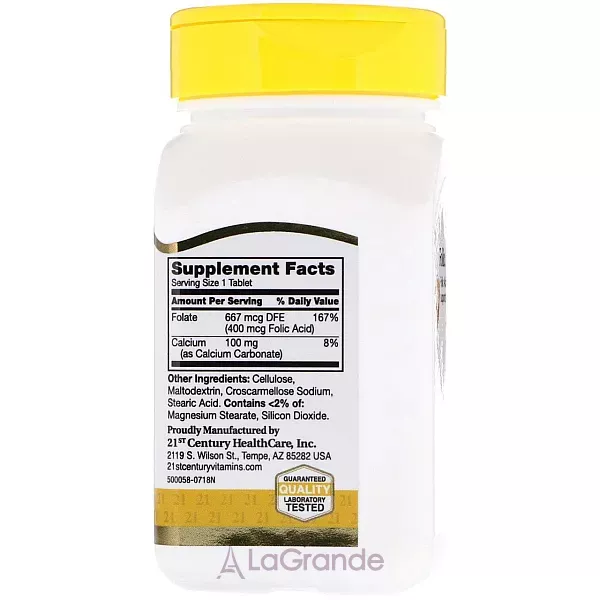 21st Century Folic Acid 400 mcg ����������� ������� 