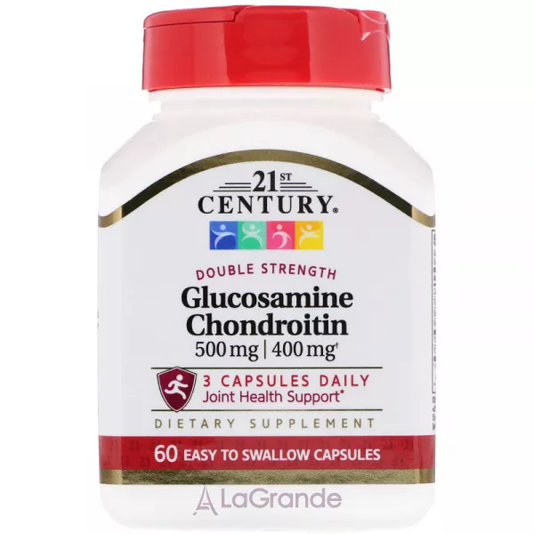 21st Century Glucosamine Chondroitin Double Strength 500 mg/400 mg ����������� ������� ��� ��������� �������� 