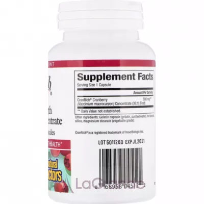 Natural Factors Cran Rich Super Strength Cranberry Concentrate 500 mg   500 