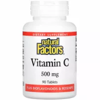 Natural Factors Vitamin C 500 mg ������� C 500 ��