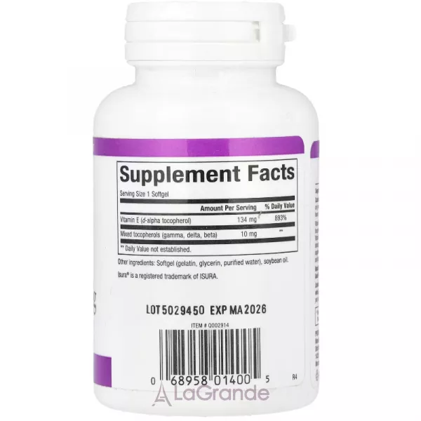 Natural Factors Mixed Vitamin E 134 mg (200 IU) ��������� ������� E 134 �� (200 ��)