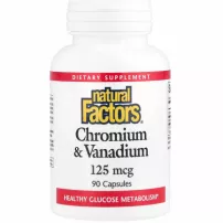 Natural Factors Chromium & Vanadium 125mcg ���� � ������� 125 ���