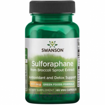 Swanson Sulforaphane from Broccoli Sprout Extract 400mcg   