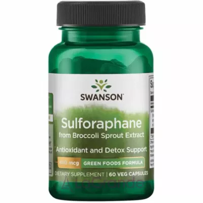 Swanson Sulforaphane from Broccoli Sprout Extract 400mcg   