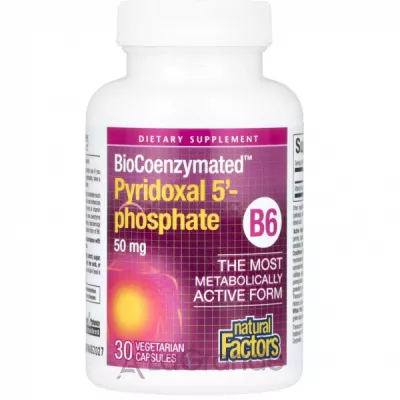 Natural Factors BioCoenzymated Pyridoxal 5'-phosphate 50mg  6 -5'- 50 