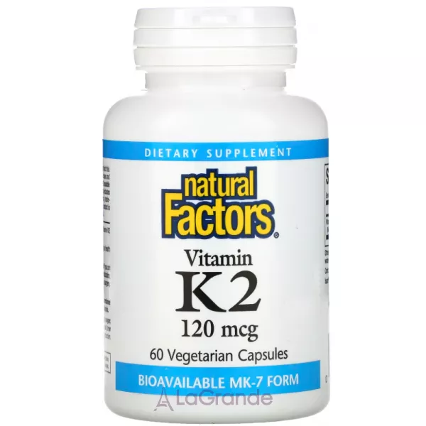 Natural Factors Vitamin K2 120mcg ������� �2 120 ���