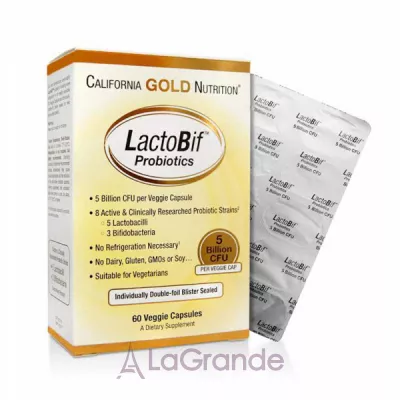 California Gold Nutrition LactoBif Probiotics , 5  