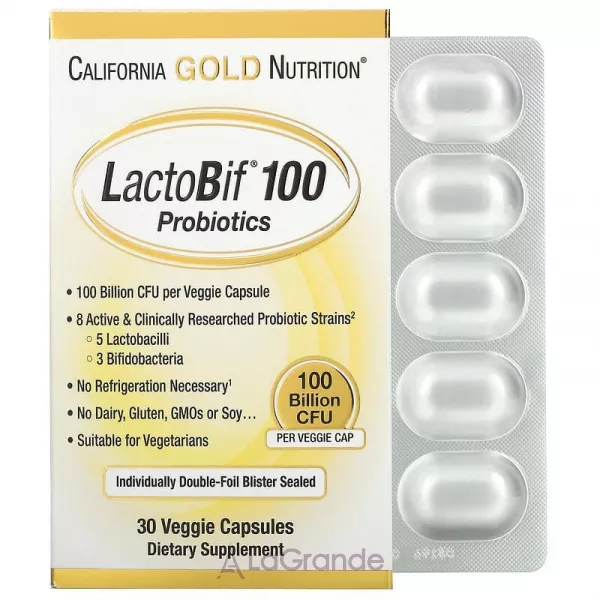 California Gold Nutrition LactoBif Probiotics ����������, 100 ���� ���