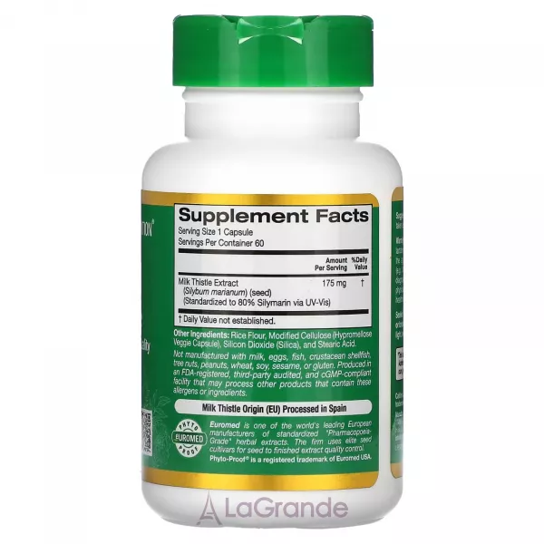 California Gold Nutrition Milk Thistle Extract ����������� ������� ��� ��������� �������� ������ 
