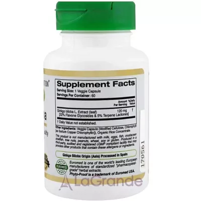 California Gold Nutrition Ginkgo Biloba Extract ĳ  