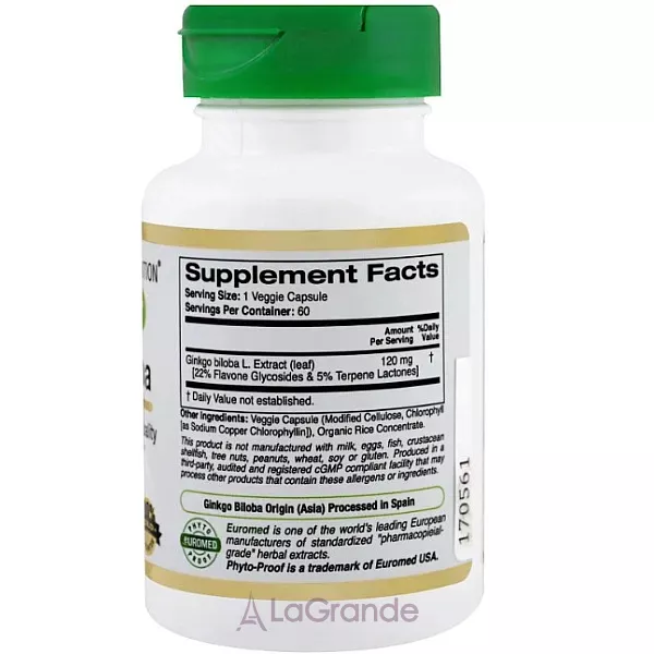 California Gold Nutrition Ginkgo Biloba Extract ����������� ������� 