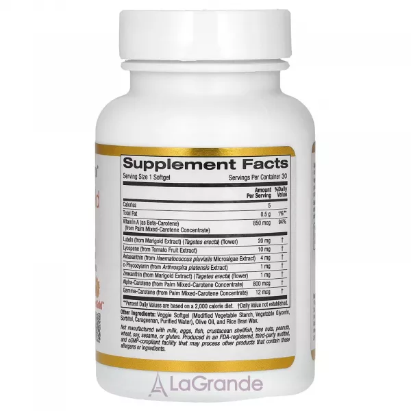 California Gold Nutrition AstaCarotenoid Complex �������� ������������ 