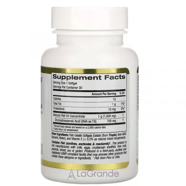 California Gold Nutrition DHA 700 ����������� ������� 