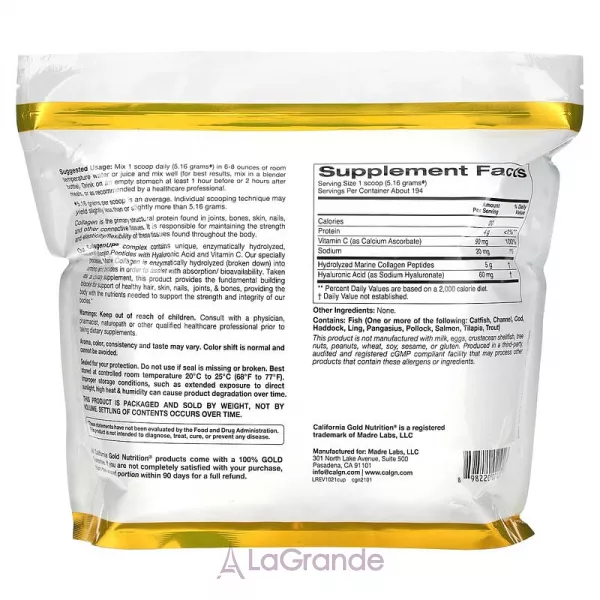 California Gold Nutrition CollagenUp ����������� ������� 