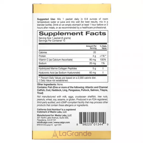 California Gold Nutrition CollagenUp ����������� ������� 