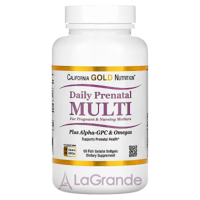 California Gold Nutrition Daily Prenatal Multi    