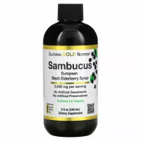 California Gold Nutrition Sambucus European Black Elderberry Syrup ����� �� ����������� ����� ������
