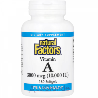 Natural Factors Vitamin A 3000mcg (10000IU) ³ A 3000  (10000 )