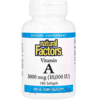 Natural Factors Vitamin A 3000mcg (10000IU) ³ A 3000  (10000 )
