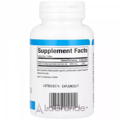 Natural Factors Vitamin A 3000mcg (10000IU) ³ A 3000  (10000 )