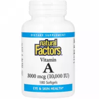 Natural Factors Vitamin A 3000mcg (10000IU) ������� A 3000 ��� (10000 ��)