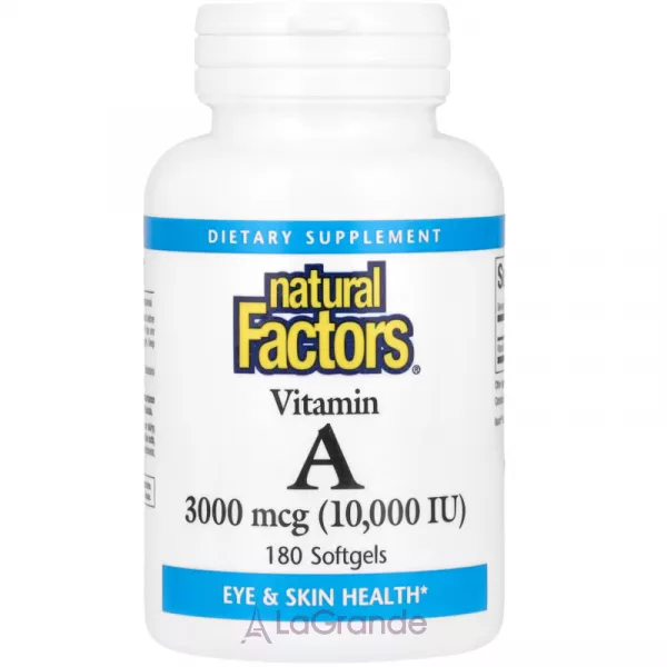 Natural Factors Vitamin A 3000mcg (10000IU) ³���� A 3000 ��� (10000 ��)