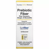 California Gold Nutrition Prebiotic Fiber Plus Turmeric, Ginger, & Boswellia ����������� ������� "�������������� ��������� � ��������, ������� � ���������� "