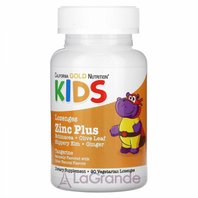 California Gold Nutrition Zinc Plus Lozenges For Children ĳ      