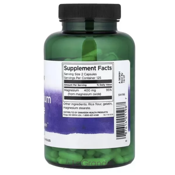 Swanson Magnesium Oxide 200mg ĳ������ ������� 