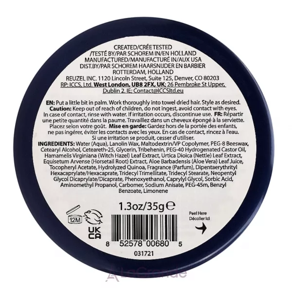 Reuzel Fiber Pomade Navy ���������� ������ ��� ��������� �������