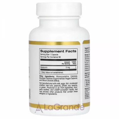 California Gold Nutrition Melatonin ĳ  