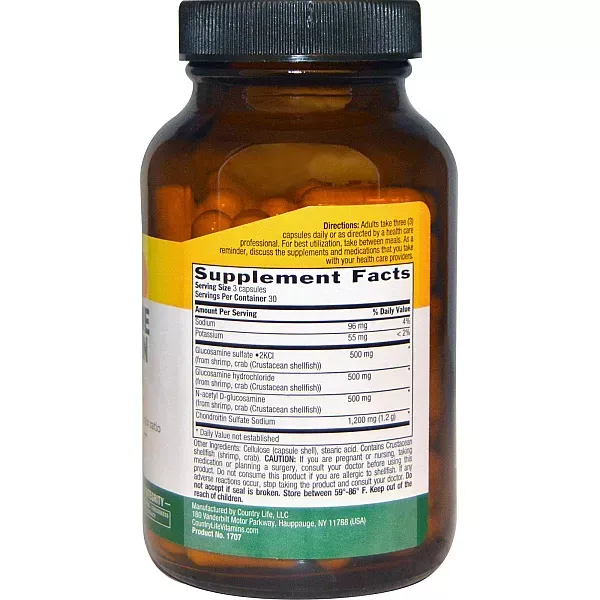Country Life Glucosamine Chondroitin Formula ����������� ������� ��� ��������� �������� �������� � ������ 