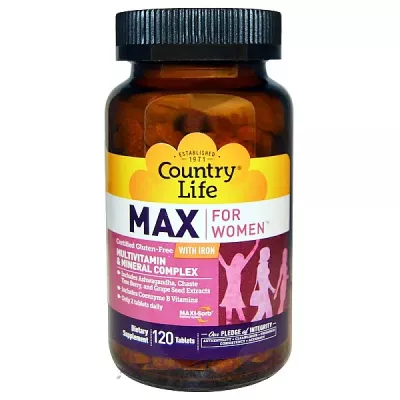Country Life Multivitamin and Mineral Complex with Iron       