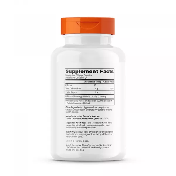 Doctor's Best D-Ribose with BioEnergy Ribose ����������� ������� ��� ��������� ������� ��� 