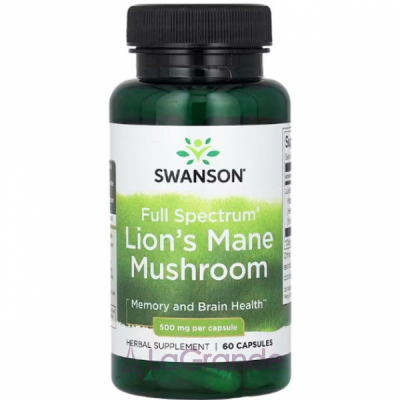 Swanson Lions Mane Mushroom 500mg ĳ  
