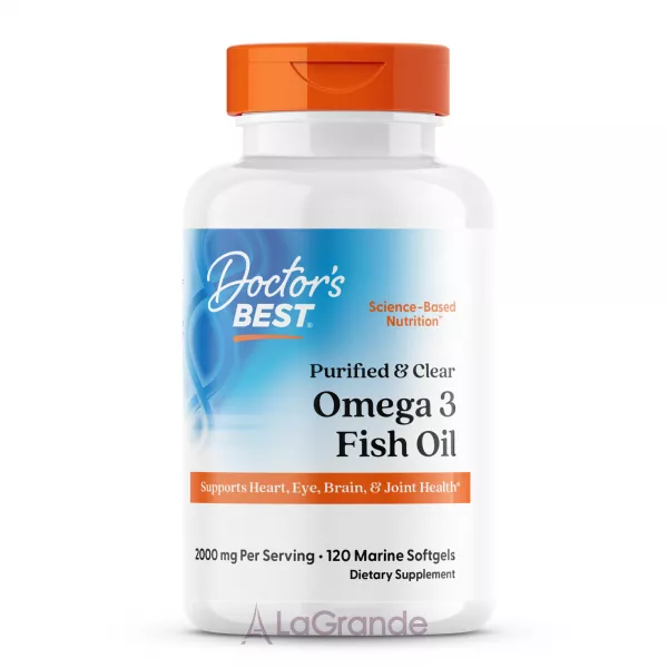 Doctor's Best Purified & Clear Omega 3 Fish Oil ����������� ������� 