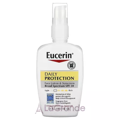 Eucerin Daily Protection Face Lotion & Sunscreen SPF 30       SPF 30