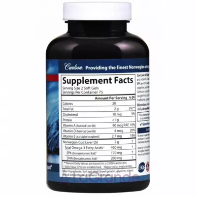 Carlson Cod Liver Oil ĳ  