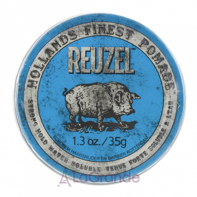 Reuzel Blue Strong Hold Water Soluble High Sheen Pomade     ,  