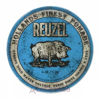 Reuzel Blue Strong Hold Water Soluble High Sheen Pomade     ,  