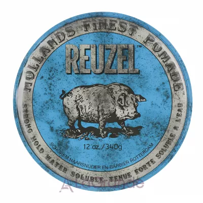 Reuzel Blue Strong Hold Water Soluble High Sheen Pomade     ,  