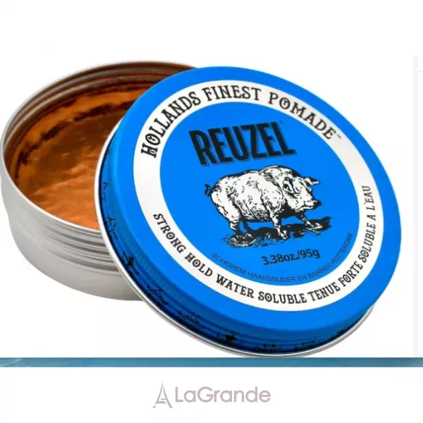 Reuzel Blue Strong Hold Water Soluble High Sheen Pomade ������� ������ ��� ��������� �������, ������ ��������